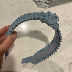 Anthropologie Pleated-Leather Knotted Headband